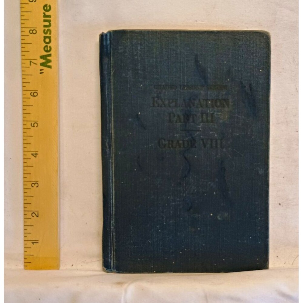1933 Graded Lessons on Sverdrup's Explanation Part III Grade VIII Lutheran